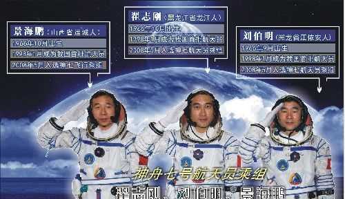 神舟七號(hào)的航天員是誰?