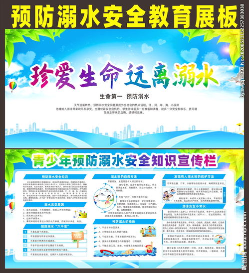 防溺水安全知識(shí)空白展板