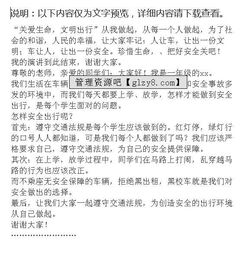 道路安全知識(shí)演講稿400字