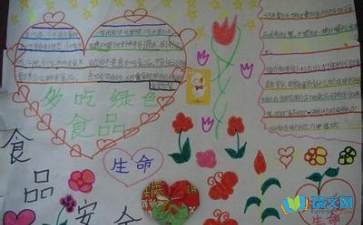 小學3級食品安全知識手抄報
