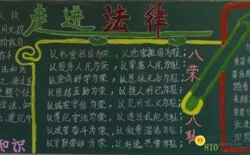 中學(xué)生法制安全黑板報(bào)知識
