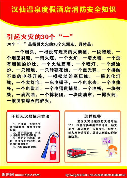酒店消防安全知識已知書