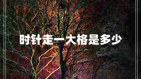 時針走一大格是多少