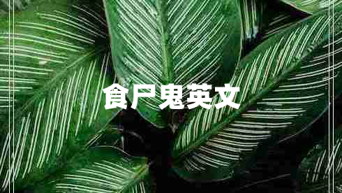食尸鬼英文