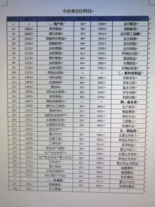 小企業(yè)會(huì)計(jì)科目表2016
