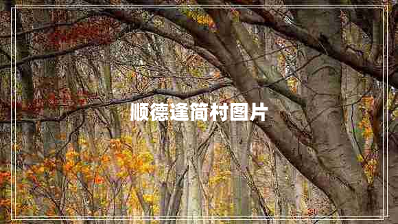 順德逢簡村圖片