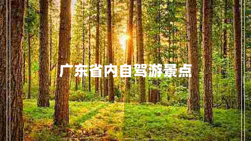 廣東省內(nèi)自駕游景點