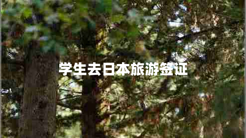 學(xué)生去日本旅游簽證 學(xué)生去日本旅游簽證
