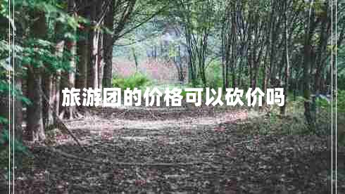 旅游團的價格可以砍價嗎
