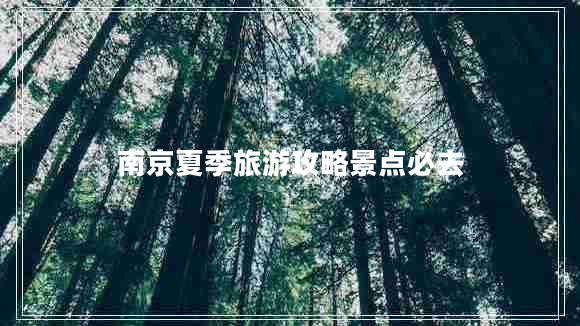 南京夏季旅游攻略景點必去