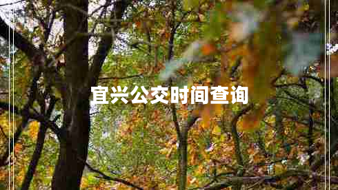 宜興公交時(shí)間查詢
