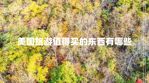 美國旅游值得買的東西有哪些