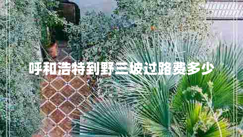 呼和浩特到野三坡過路費多少