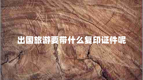 出國(guó)旅游要帶什么復(fù)印證件呢