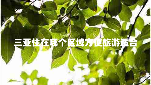三亞住在哪個(gè)區(qū)域方便旅游適合