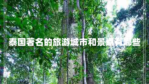 泰國著名的旅游城市和景點有哪些