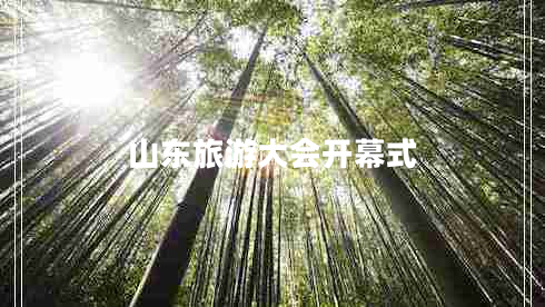 山東旅游大會開幕式