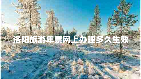 洛陽旅游年票網(wǎng)上辦理多久生效