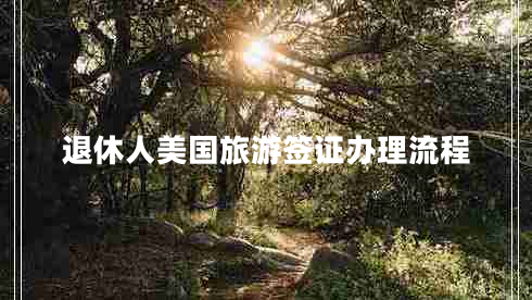 退休人美國(guó)旅游簽證辦理流程