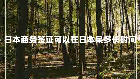 日本商務(wù)簽證可以在日本呆多長時間