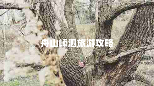 舟山嵊泗旅游攻略 舟山嵊泗旅游攻略