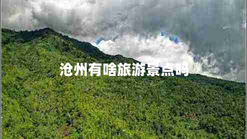 滄州有啥旅游景點嗎