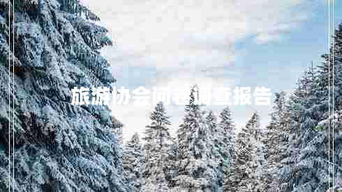 旅游協(xié)會問卷調(diào)查報(bào)告