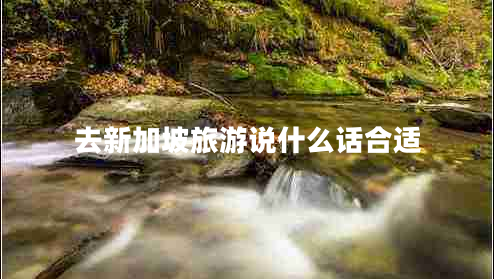 去新加坡旅游說(shuō)什么話合適