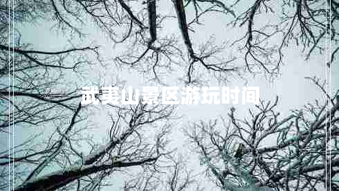 武夷山景區(qū)游玩時(shí)間