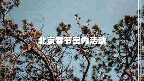 北京春節(jié)室內活動