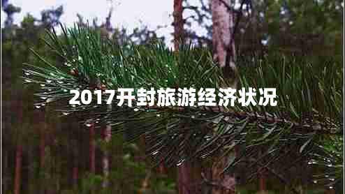 2017開封旅游經(jīng)濟(jì)狀況