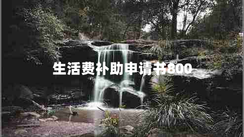 生活費(fèi)補(bǔ)助申請(qǐng)書800
