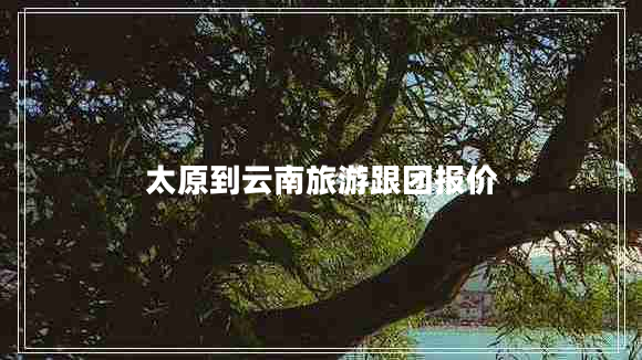 太原到云南旅游跟團(tuán)報價