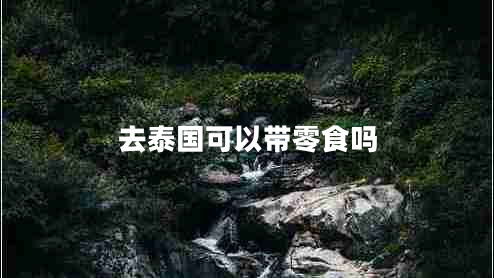 去泰國(guó)可以帶零食嗎