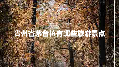 貴州省茅臺鎮(zhèn)有哪些旅游景點