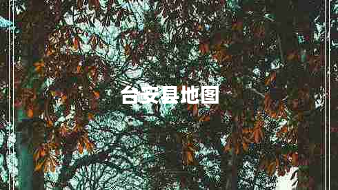 臺(tái)安縣地圖