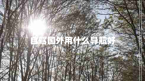 自駕國外用什么導(dǎo)航好