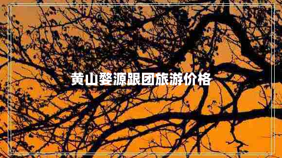 黃山婺源跟團(tuán)旅游價(jià)格