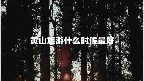 黃山旅游什么時(shí)候最好 黃山旅游什么時(shí)候最好