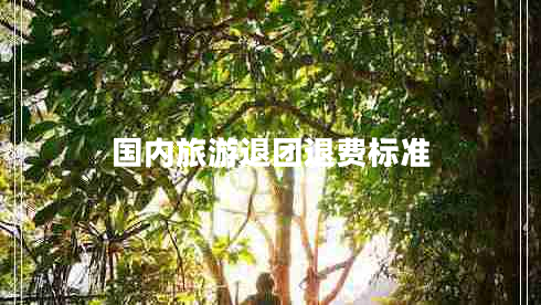 國內(nèi)旅游退團退費標(biāo)準(zhǔn)