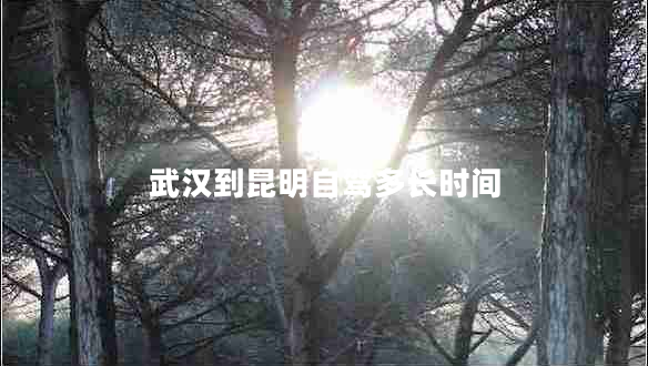 武漢到昆明自駕多長(zhǎng)時(shí)間