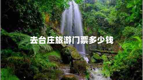 去臺(tái)莊旅游門票多少錢