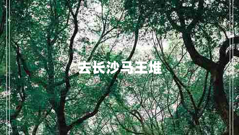 去長(zhǎng)沙馬王堆
