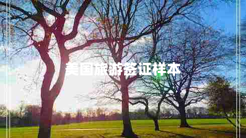 美國旅游簽證樣本