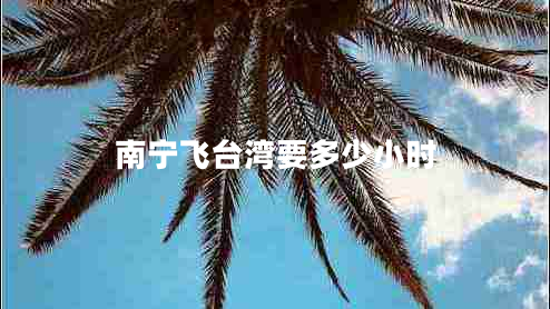 南寧飛臺(tái)灣要多少小時(shí) 南寧飛臺(tái)灣要多少小時(shí)