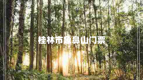 桂林市象鼻山門票