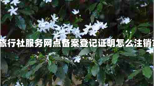 旅行社服務(wù)網(wǎng)點(diǎn)備案登記證明怎么注銷?