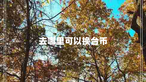 去哪里可以換臺(tái)幣