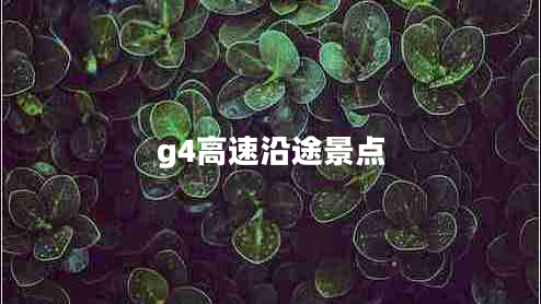 g4高速沿途景點(diǎn) g4高速沿途景點(diǎn)
