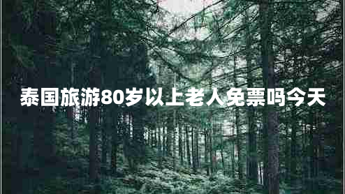 泰國(guó)旅游80歲以上老人免票嗎今天